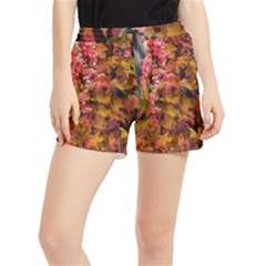 Red And Yellow Ivy  Women s Runner Shorts by okhismakingart