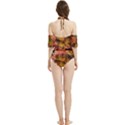 Red and Yellow Ivy  Halter Flowy Bikini Set  View2