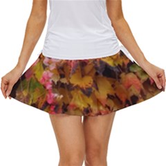 Red And Yellow Ivy  Women s Skort by okhismakingart