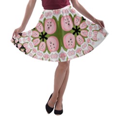 Sukabumi Mochi A-line Skater Skirt by posters