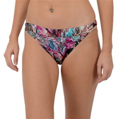 Pink Petals Blend Band Bikini Bottoms by kaleidomarblingart