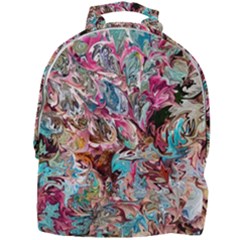 Pink Petals Blend Mini Full Print Backpack by kaleidomarblingart