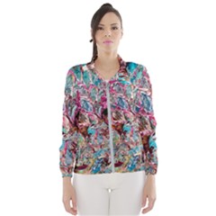 Pink Petals Blend Women s Windbreaker by kaleidomarblingart