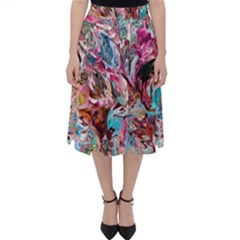 Pink Petals Blend Classic Midi Skirt by kaleidomarblingart