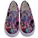 Pink Petals Blend Kids  Canvas Slip Ons View1