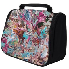 Pink Petals Blend Full Print Travel Pouch (big) by kaleidomarblingart