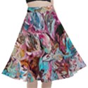 Pink Petals Blend A-Line Full Circle Midi Skirt With Pocket View1