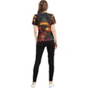 Dragon Art Fire Digital Fantasy Women s Short Sleeve Rash Guard View2