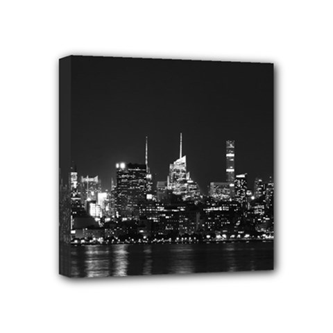 New York Skyline Mini Canvas 4  X 4  (stretched) by Bedest