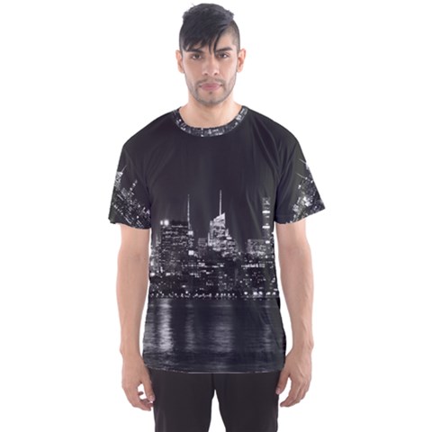 New York Skyline Men s Sport Mesh T-shirt by Bedest