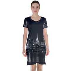 New York Skyline Short Sleeve Nightdress by Bedest