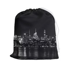 New York Skyline Drawstring Pouch (2xl) by Bedest