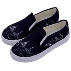 New York Skyline Kids  Canvas Slip Ons by Bedest