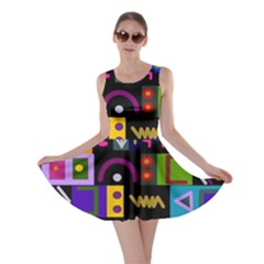 Abstract A Colorful Modern Illustration--- Skater Dress by Bedest