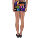 Abstract A Colorful Modern Illustration--- Yoga Shorts View2