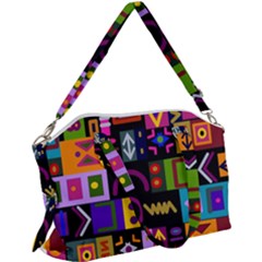 Abstract A Colorful Modern Illustration--- Canvas Crossbody Bag by Bedest