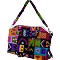 Abstract A Colorful Modern Illustration--- Canvas Crossbody Bag View2