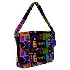 Abstract A Colorful Modern Illustration--- Buckle Messenger Bag by Bedest