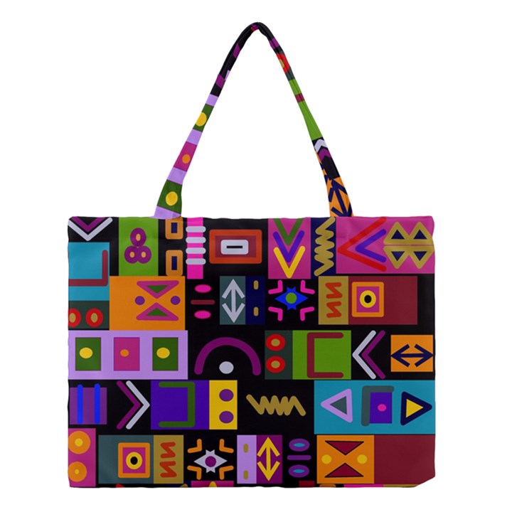 Abstract A Colorful Modern Illustration--- Medium Tote Bag