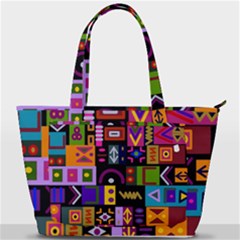 Abstract A Colorful Modern Illustration--- Back Pocket Shoulder Bag  by Bedest