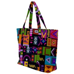 Abstract A Colorful Modern Illustration--- Zip Up Canvas Bag by Bedest