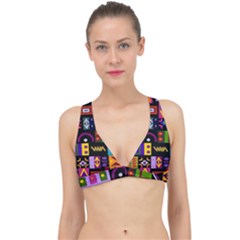 Abstract A Colorful Modern Illustration--- Classic Banded Bikini Top by Bedest