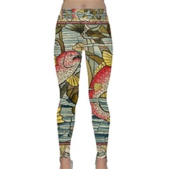 Fish Underwater Cubism Mosaic Classic Yoga Leggings by Bedest