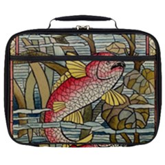 Fish Underwater Cubism Mosaic Full Print Lunch Bag by Bedest