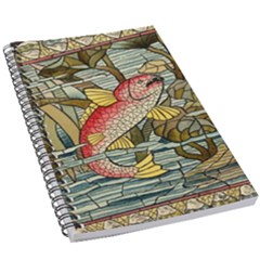 Fish Underwater Cubism Mosaic 5 5  X 8 5  Notebook by Bedest