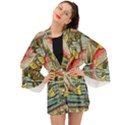 Fish underwater cubism mosaic Long Sleeve Kimono View1