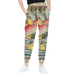 Fish Underwater Cubism Mosaic Women s Tapered Pants by Bedest