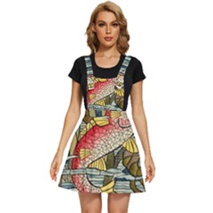 Fish Underwater Cubism Mosaic Apron Dress by Bedest