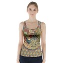 Wings-feathers-cubism-mosaic Racer Back Sports Top View1