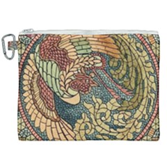 Wings-feathers-cubism-mosaic Canvas Cosmetic Bag (xxl) by Bedest