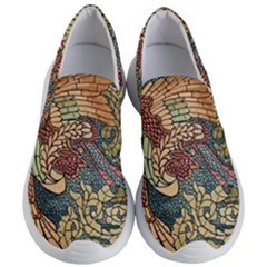 Wings-feathers-cubism-mosaic Women s Lightweight Slip Ons by Bedest