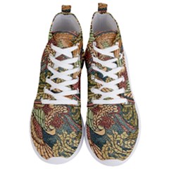 Wings-feathers-cubism-mosaic Men s Lightweight High Top Sneakers by Bedest