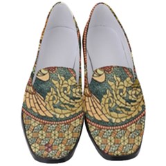 Wings-feathers-cubism-mosaic Women s Classic Loafer Heels by Bedest