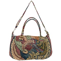 Wings-feathers-cubism-mosaic Removable Strap Handbag by Bedest