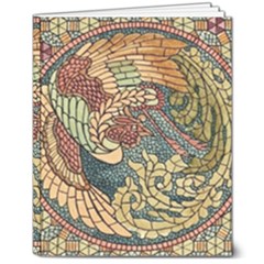 Wings-feathers-cubism-mosaic 8  X 10  Softcover Notebook by Bedest