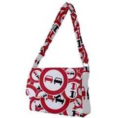 Overtaking-traffic-sign Full Print Messenger Bag (s) by Bedest