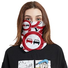 Overtaking-traffic-sign Face Covering Bandana (two Sides) by Bedest