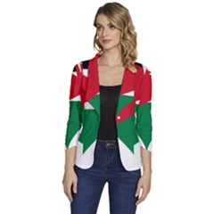 Heart-love-affection-jordan Women s One-button 3/4 Sleeve Short Jacket