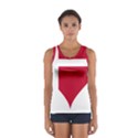 Heart-love-flag-denmark-red-cross Sport Tank Top  View1