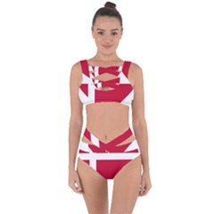 Heart-love-flag-denmark-red-cross Bandaged Up Bikini Set  by Bedest