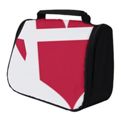 Heart-love-flag-denmark-red-cross Full Print Travel Pouch (small)