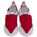 Heart-love-flag-denmark-red-cross Kids  Velcro No Lace Shoes View1