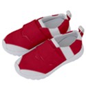 Heart-love-flag-denmark-red-cross Kids  Velcro No Lace Shoes View2