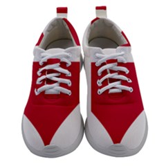 Heart-love-flag-denmark-red-cross Women Athletic Shoes by Bedest