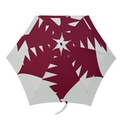 Heart-love-flag-qatar Mini Folding Umbrellas by Bedest