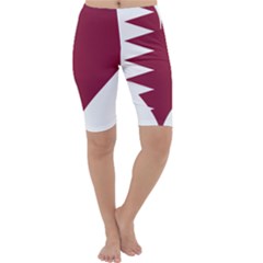 Heart-love-flag-qatar Cropped Leggings  by Bedest